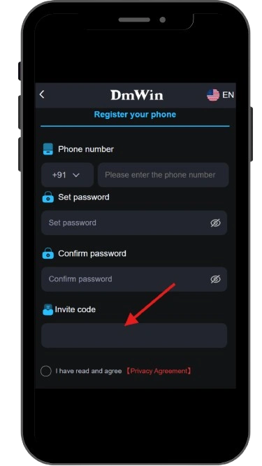 Enter invite code